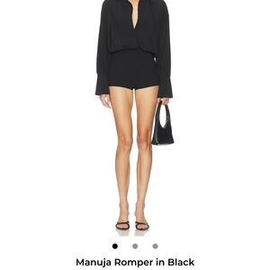 NBD Black Long Sleeve Romper